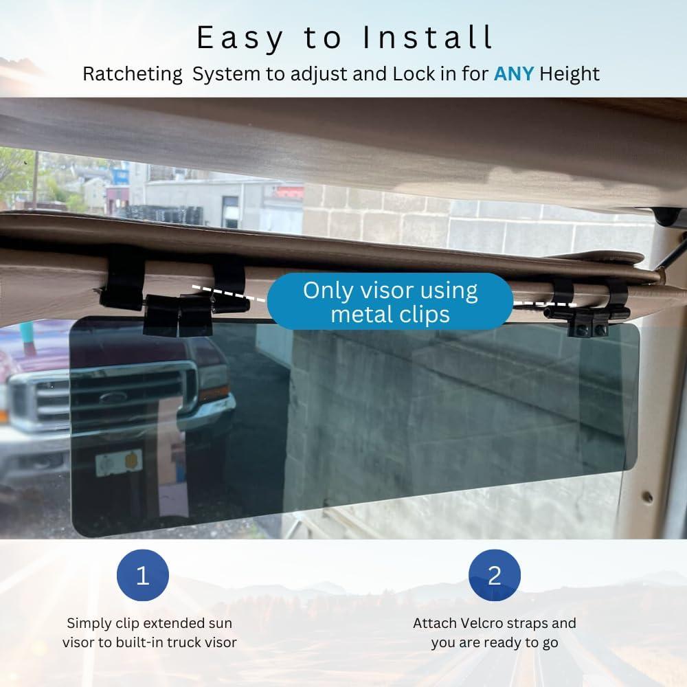 Extensor de Visera Solar Glare Guard 45.72 cm UV400 Anti-Deslumbrante