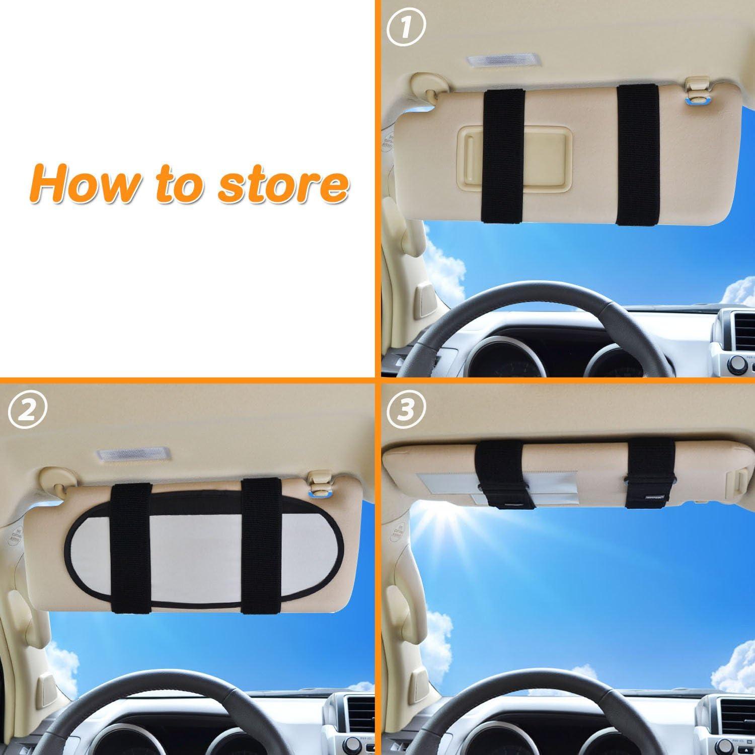 Extensor de Sombreado WANPOOL para Visera de Vehículo Plata - 2 Piezas