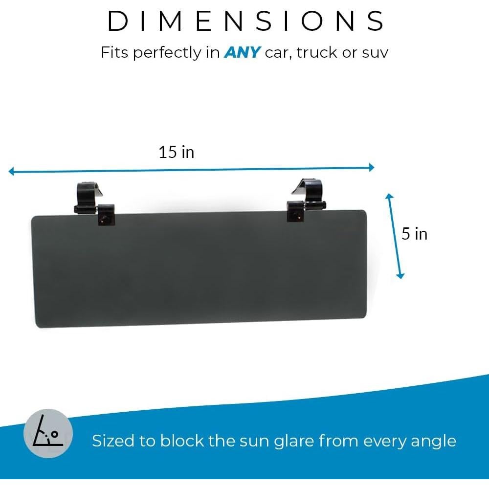 Extensor de Visera Polarizada Glare Guard MaxView 38x12.7cm