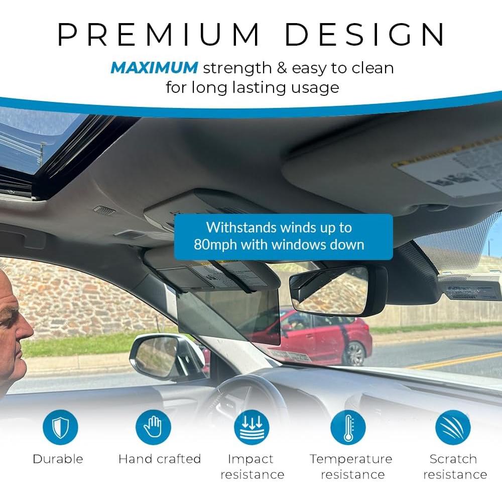 Extensor de Visera Polarizada Glare Guard MaxView 38x12.7cm