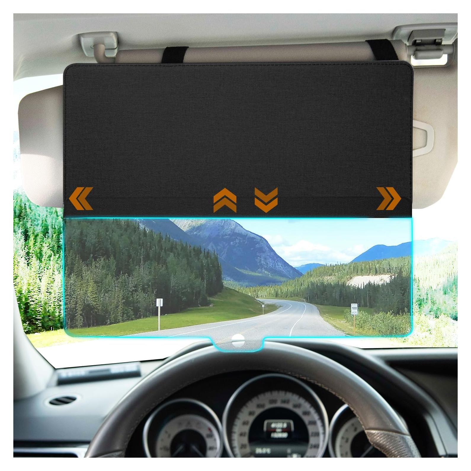 Extensor de Visera Solar MAGTSMEI Negro, Anti-Deslumbrante, Ajustable