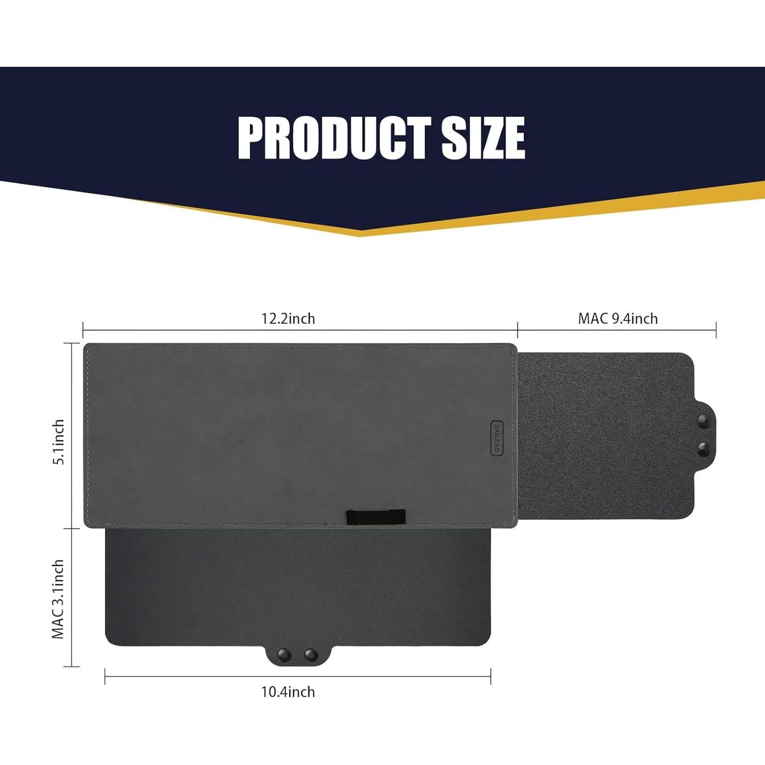 Extensor de Visera Solar Jewkot KOTHMJ1701BL, Anti-UV, 31x15 cm