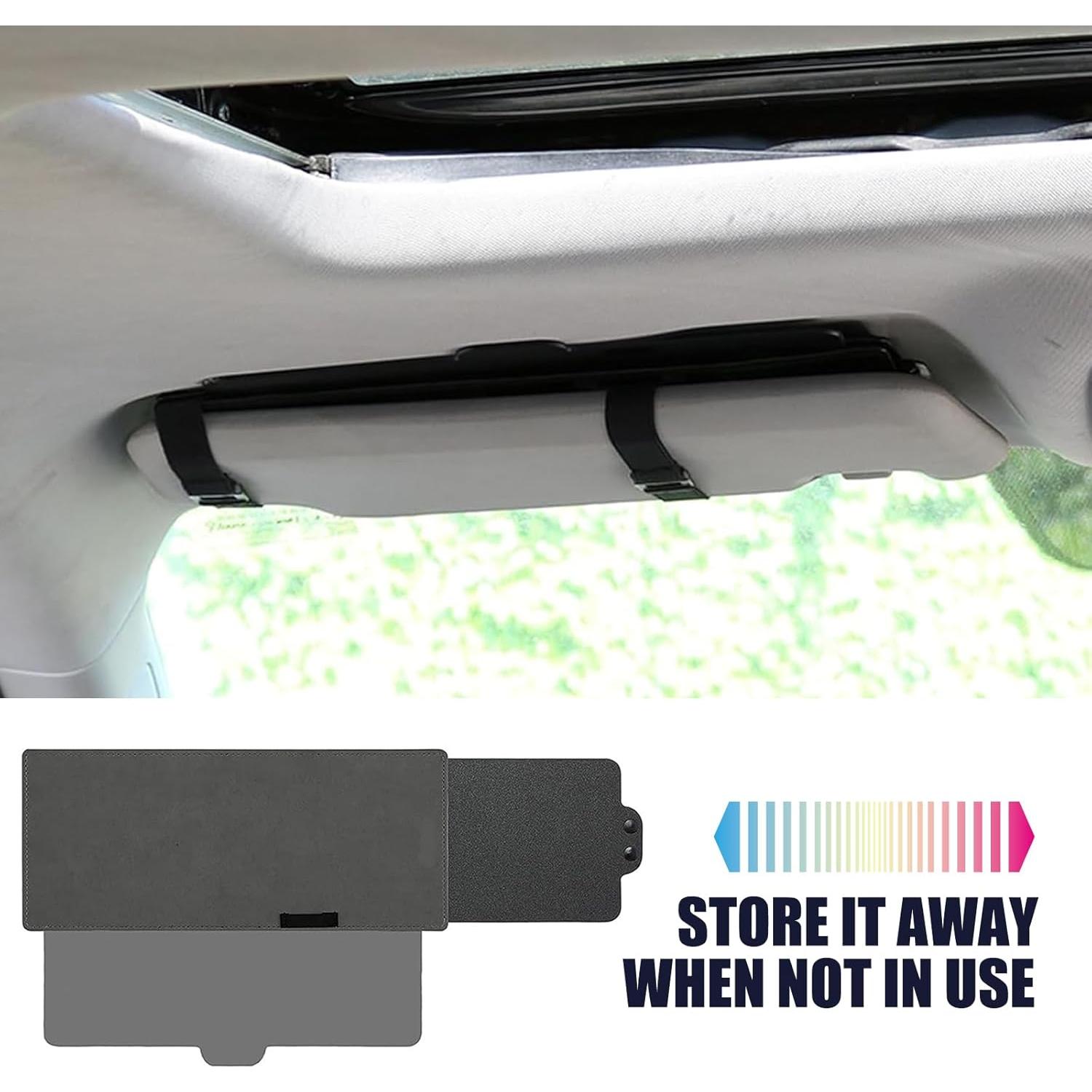 Extensor de Visera Solar Jewkot KOTHMJ1701BL, Anti-UV, 31x15 cm