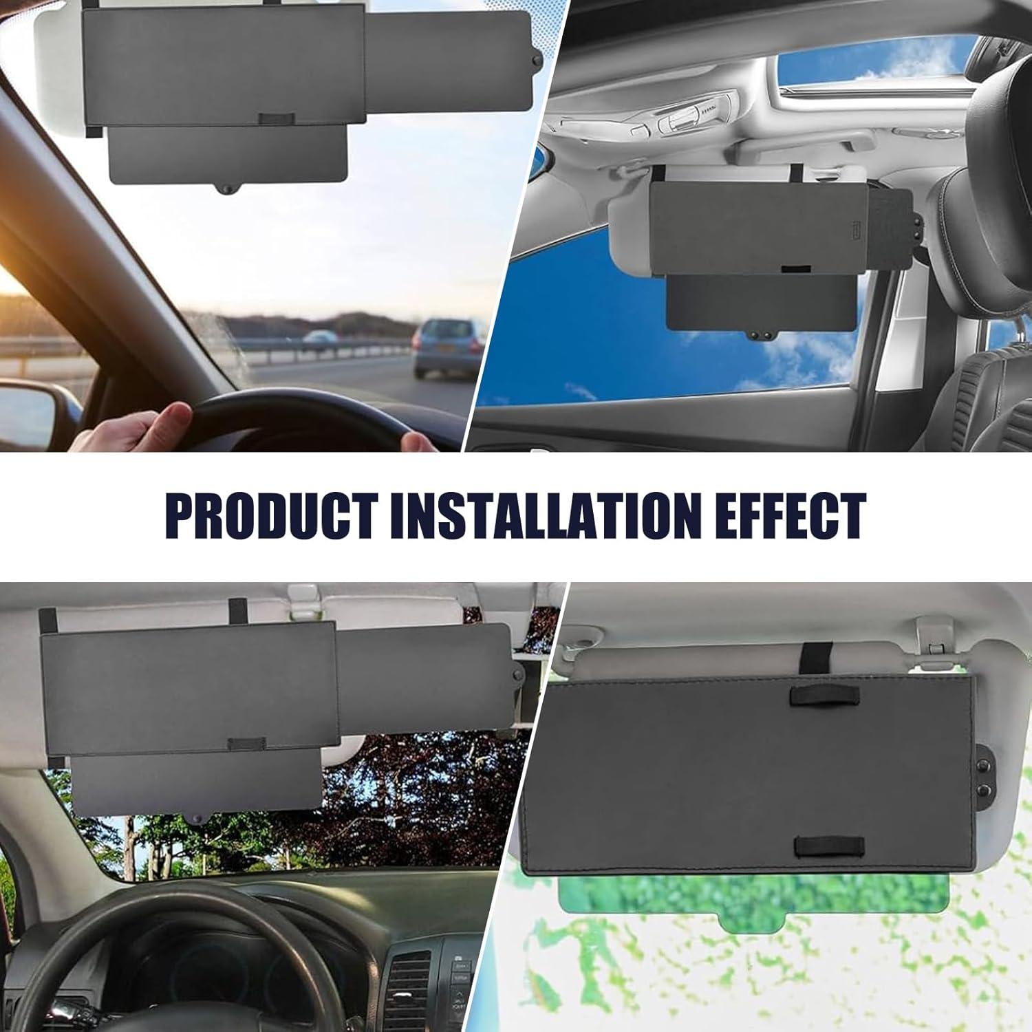 Extensor de Visera Solar Jewkot KOTHMJ1701BL, Anti-UV, 31x15 cm