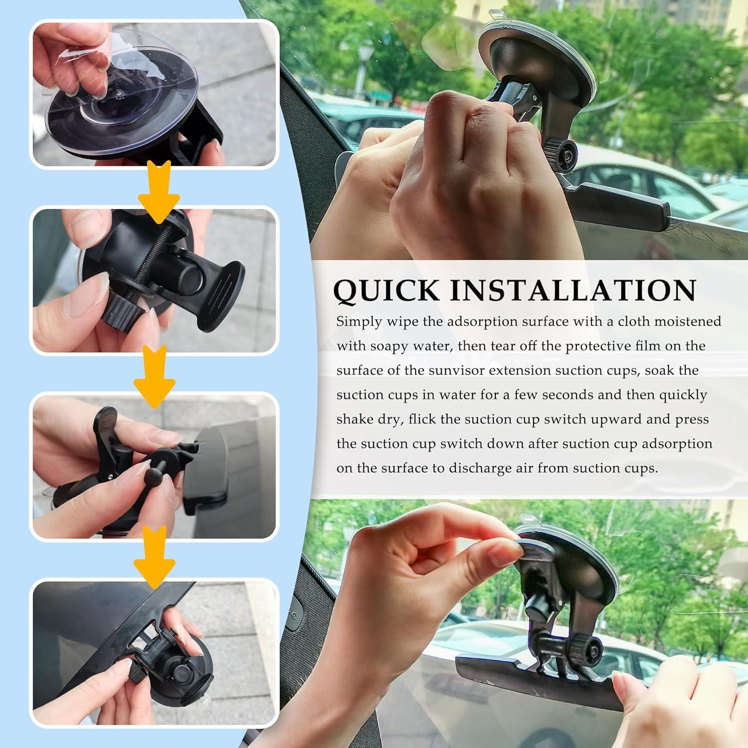 Extensor de Visera Solar Carleef 33.9x15.4cm Ajustable 180°