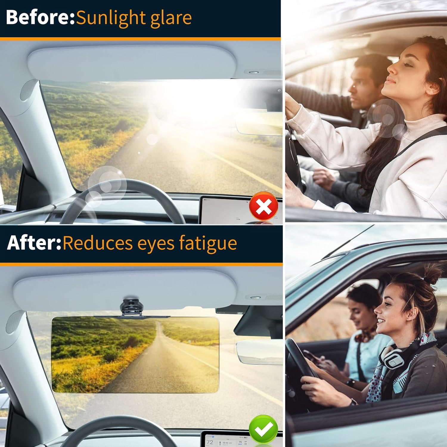 Extensor de Visera Solar Uxcer Polarizado UV400 para Coche