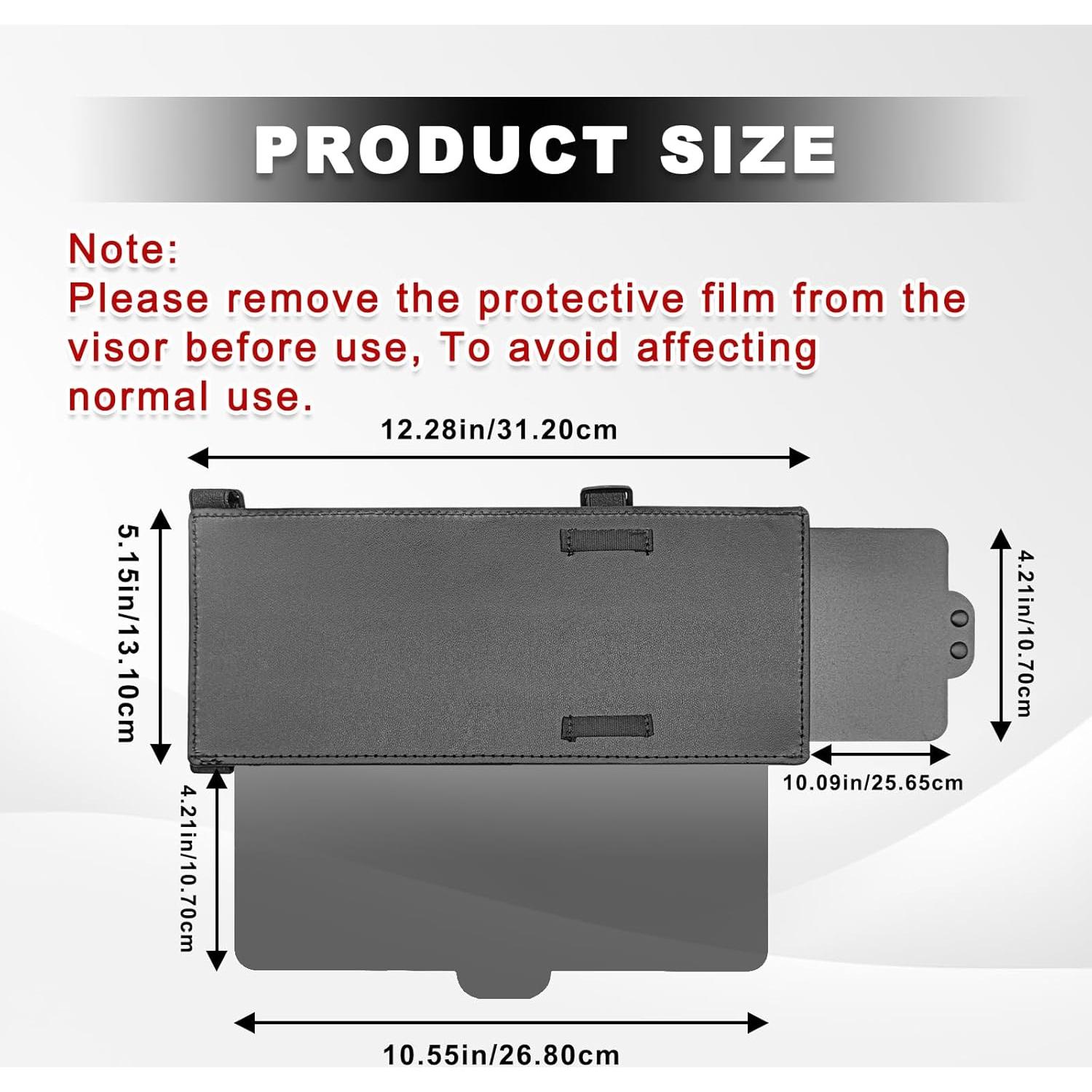 Extensor de Visera Solar Pleoos Universal para Coche Negro