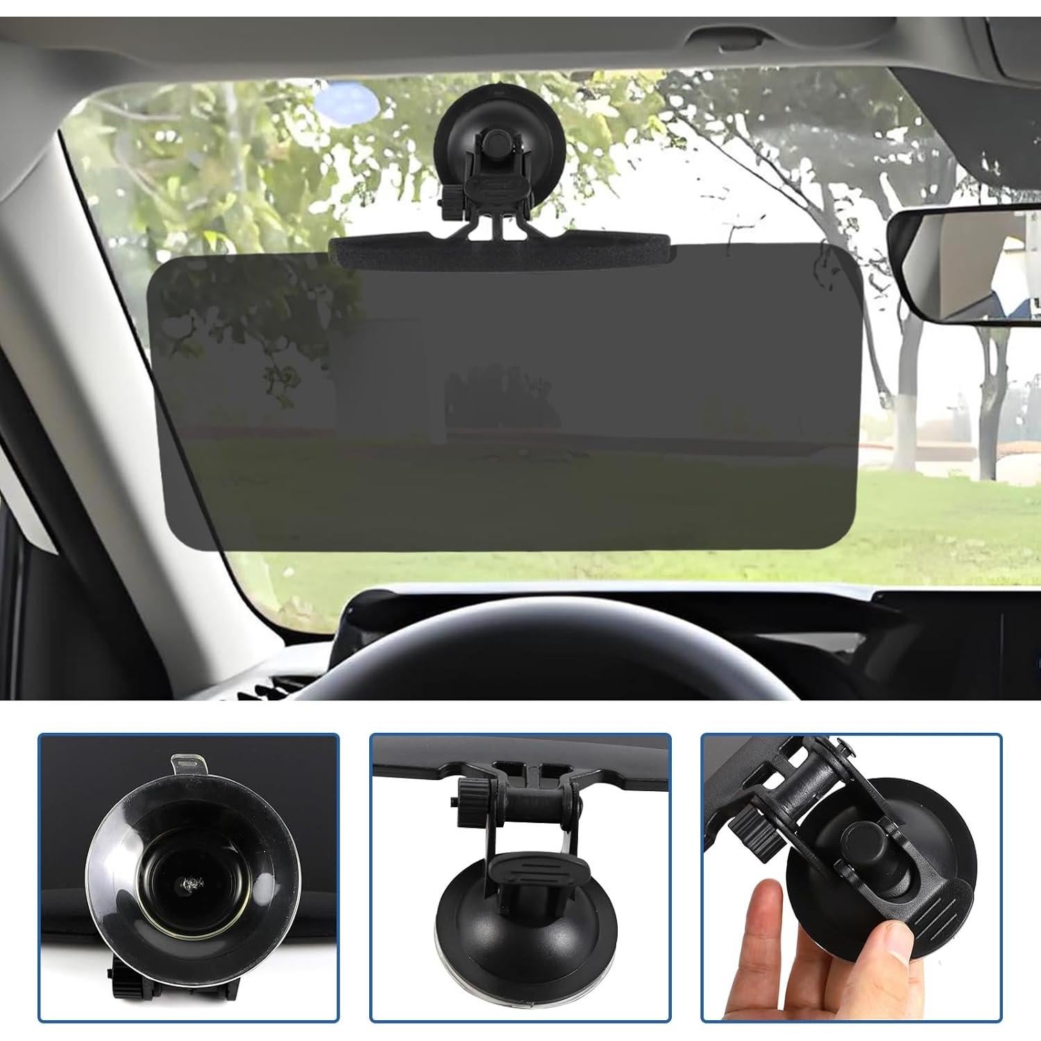 Extensor de Visera Wuyaoyao para Coche, Ajustable 180° UV