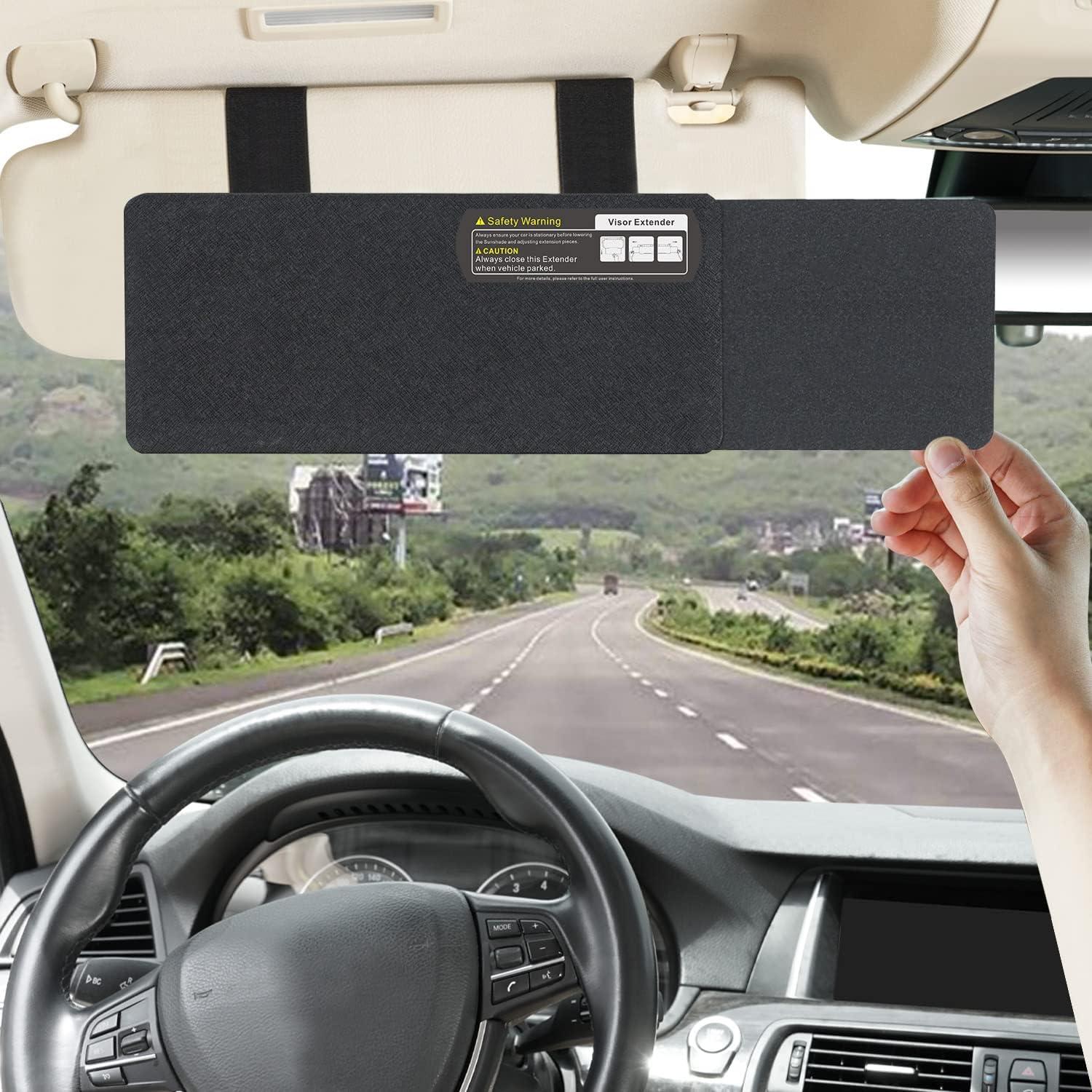 Extensor de Visera Lateral FULLONG FL-7, Protector UV Negro