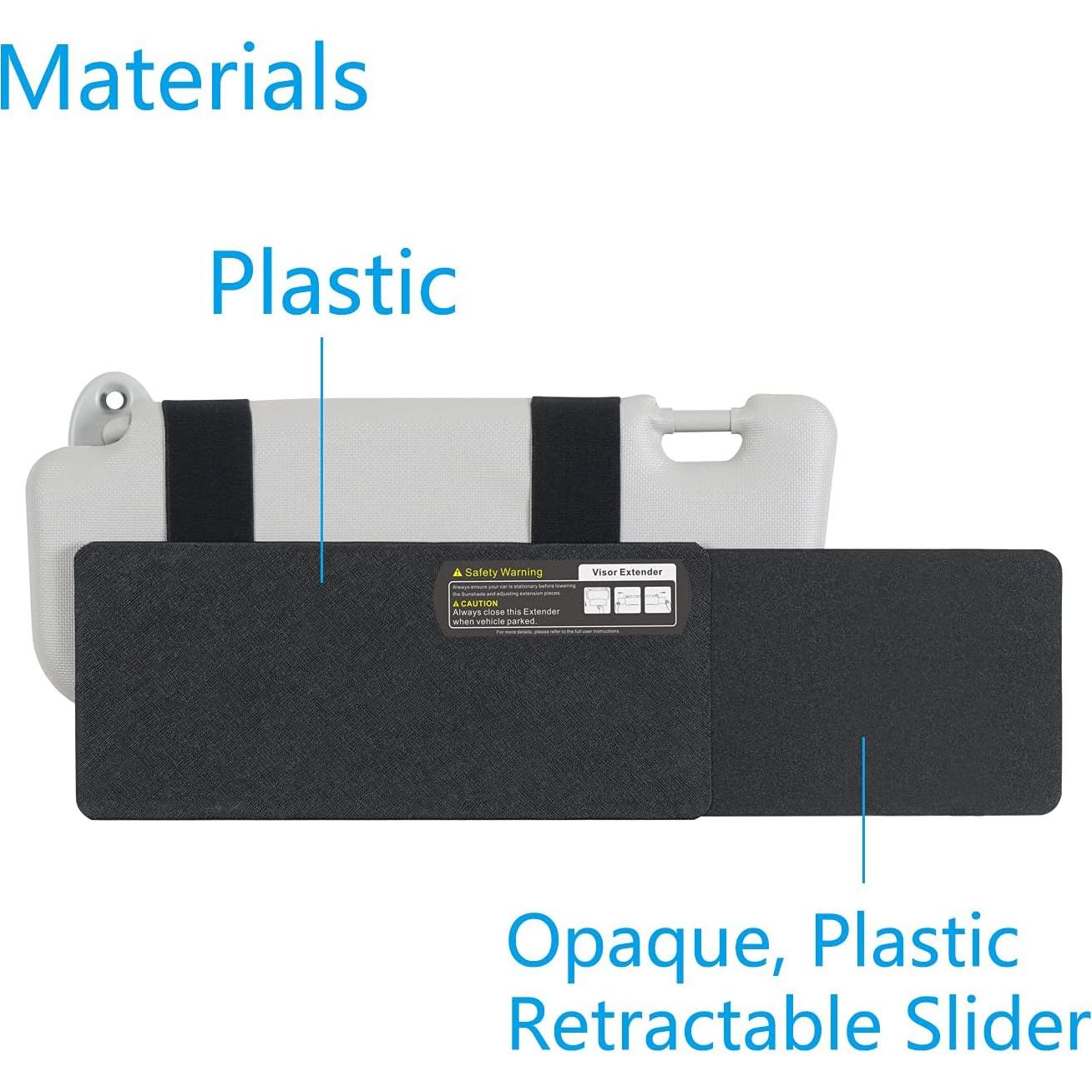 Extensor de Visera Lateral FULLONG FL-7, Protector UV Negro