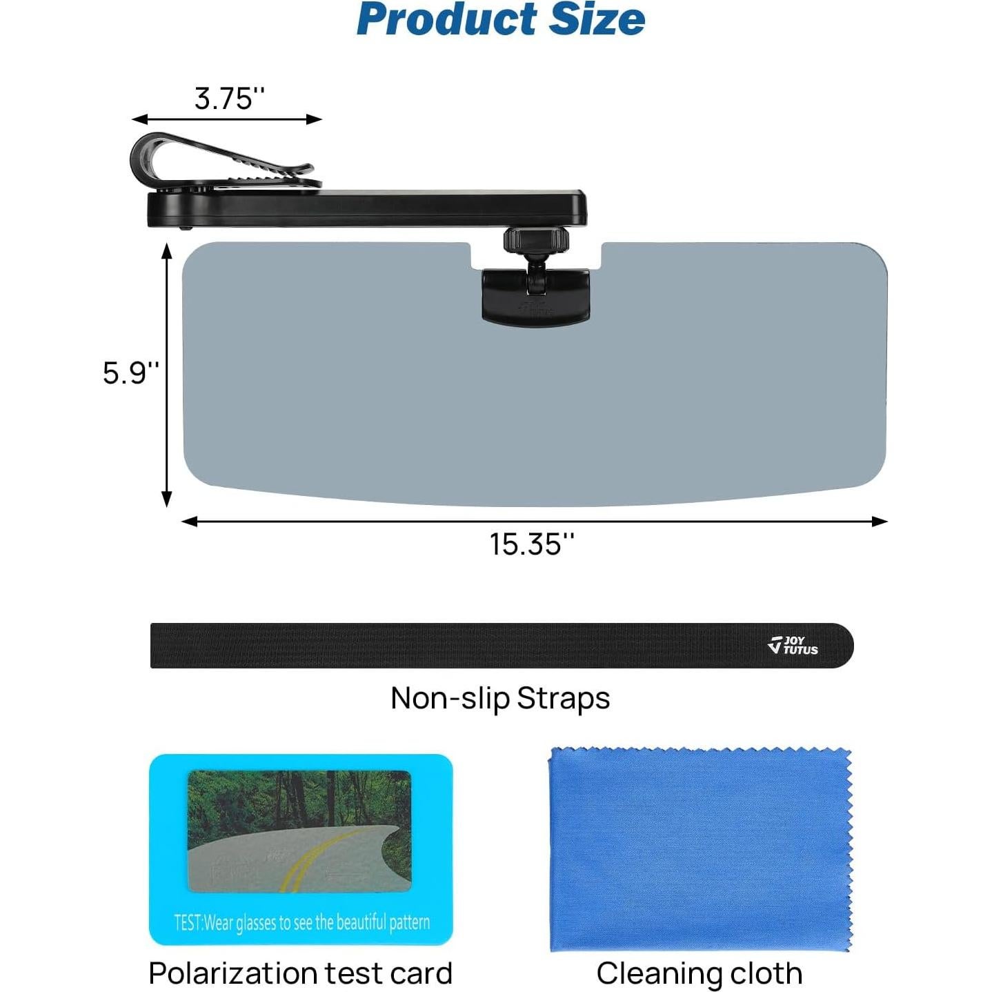 Extensor de Visera Solar JOYTUTUS Ajustable 2 Paquete