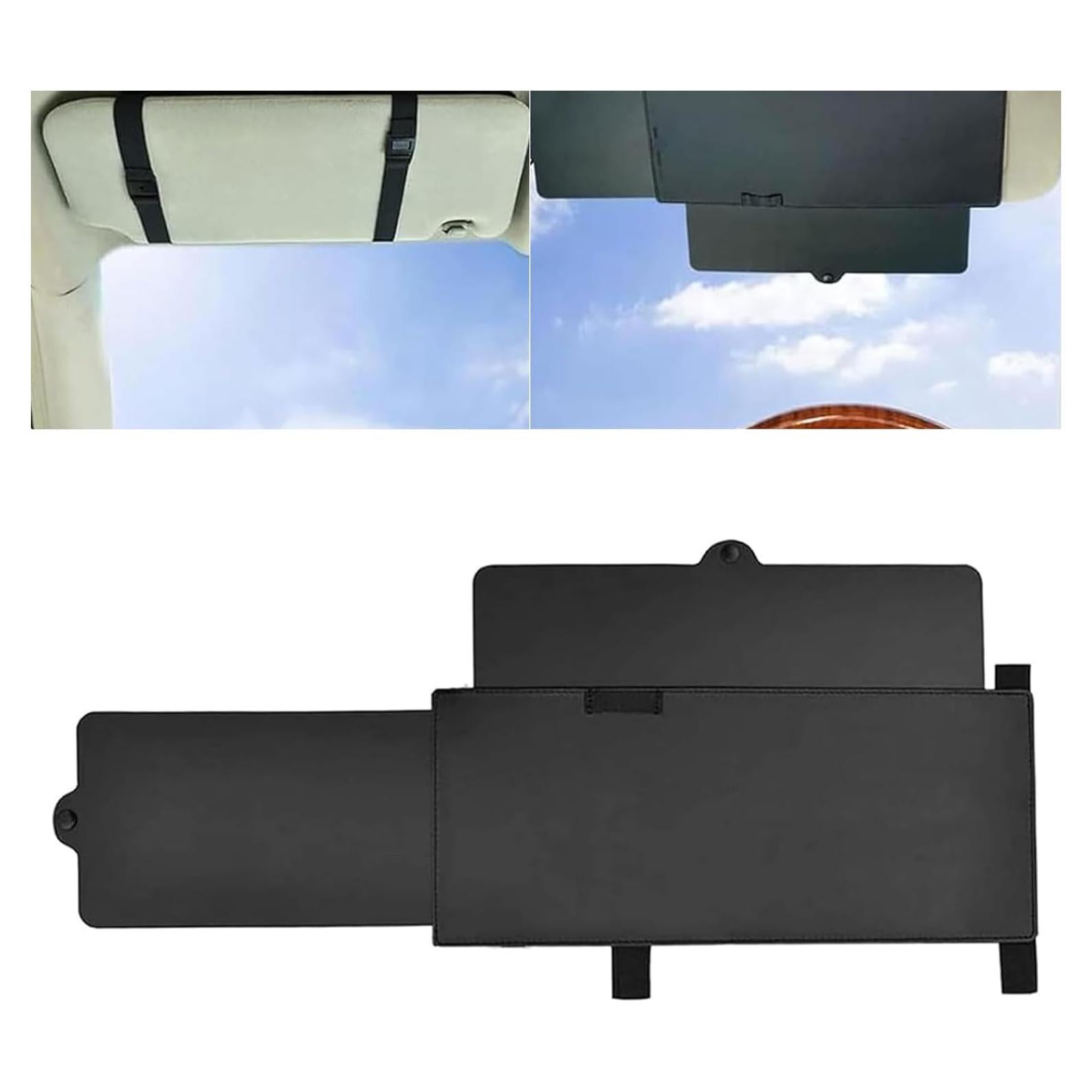 Extensor Retráctil de Visera Solar Eratus 31x15cm Negro