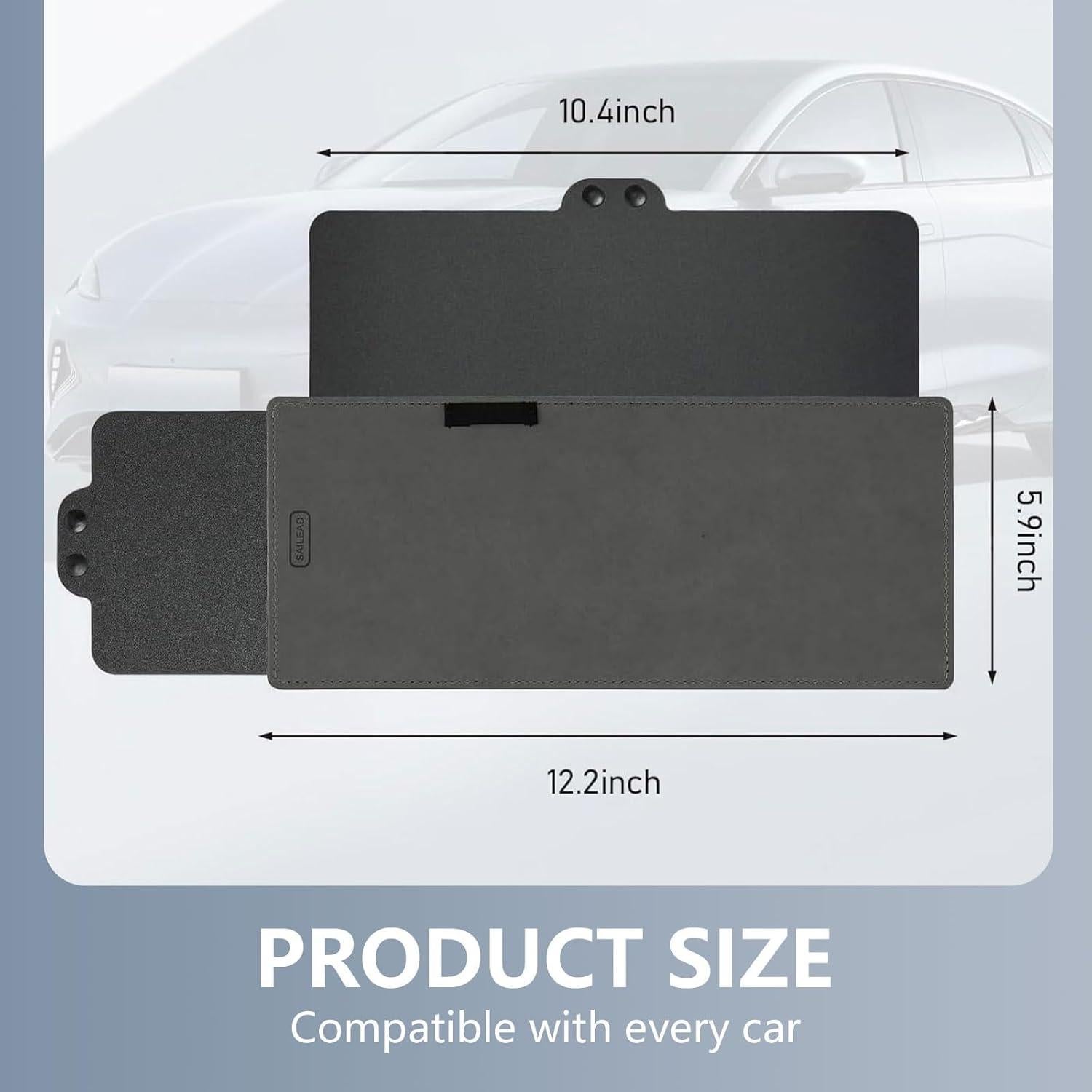 Extensor Retráctil de Visera Solar Eratus 31x15cm Negro