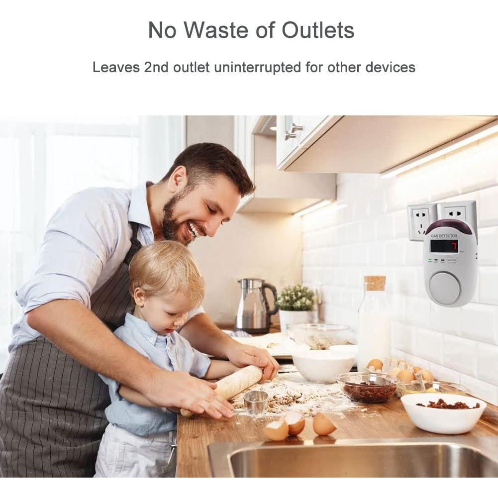 Detector de Gas Natural WESHLGD WA886 con Pantalla Digital