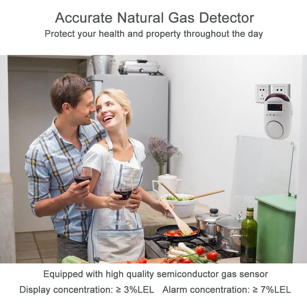 Detector de Gas Natural WESHLGD WA886 con Pantalla Digital