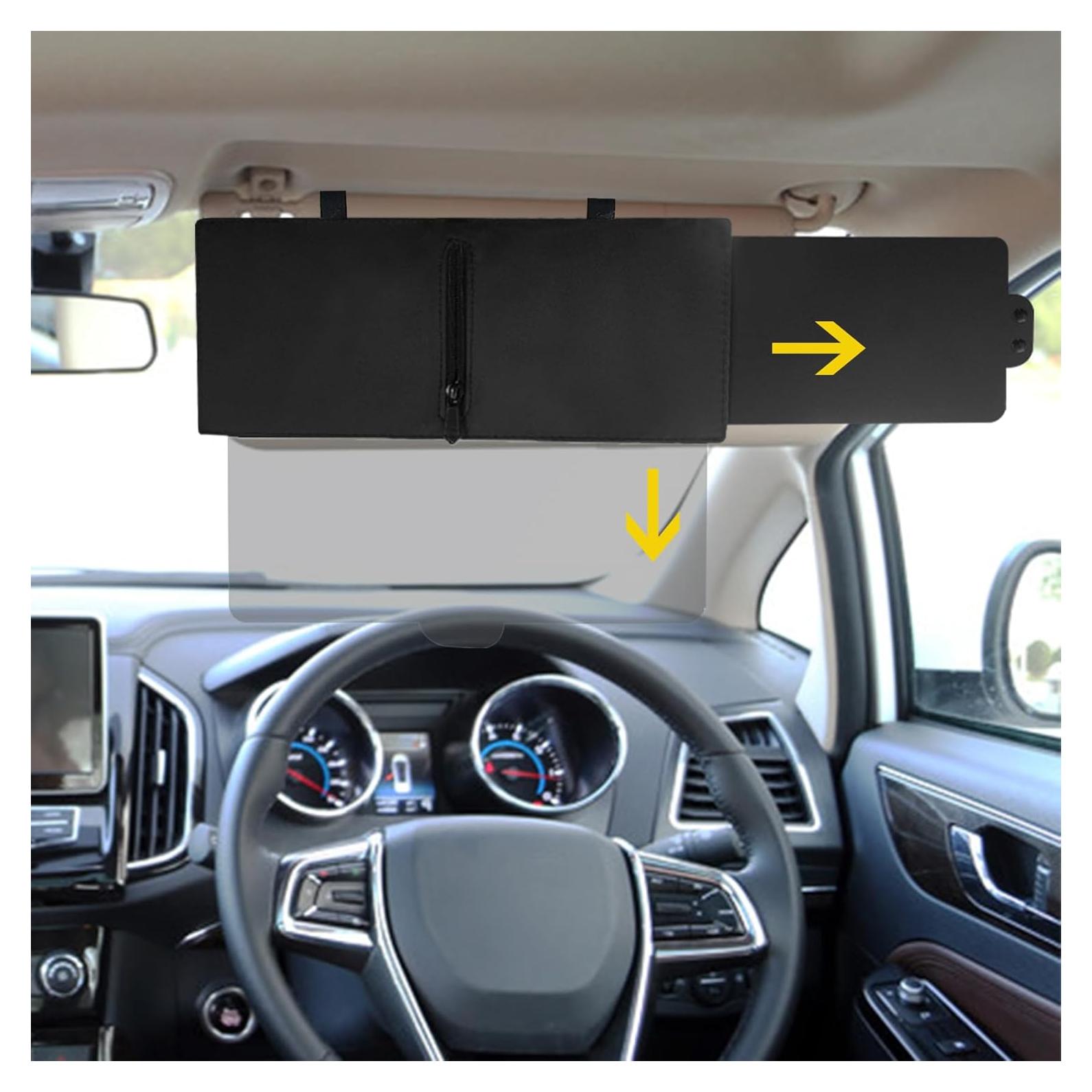 Extensor de Visera Solar HEVLE Polarizado para Automóvil Izquierda