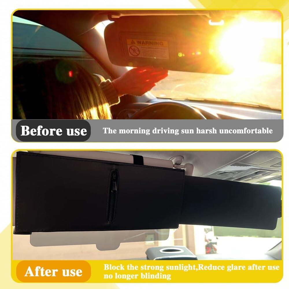 Extensor de Visera Solar HEVLE Polarizado para Automóvil Izquierda