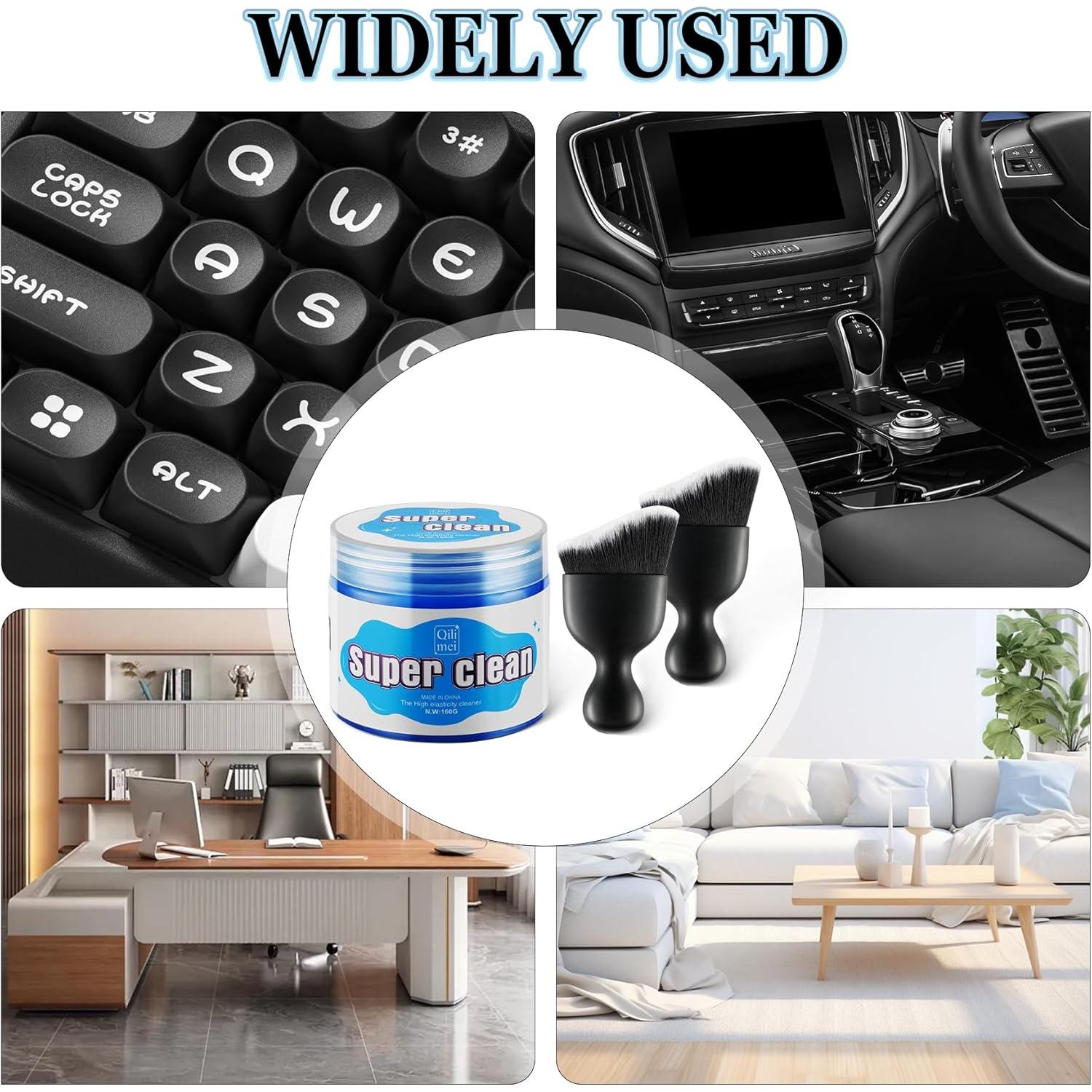 Kit de Limpieza de Autos SINGARO con Gel y Cepillos Detalle