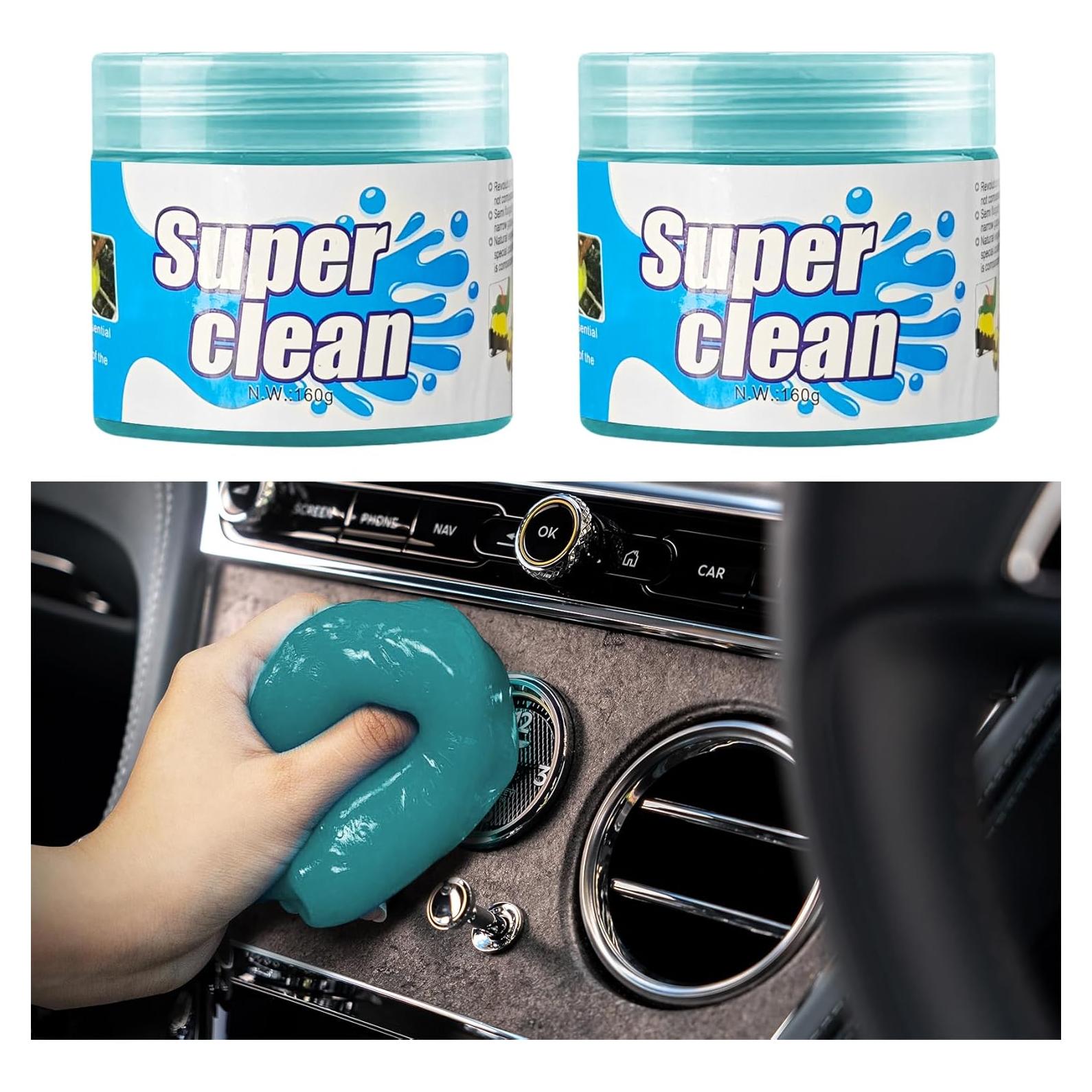 Gel de limpieza para automóviles QZTYTY 2PCS - Color Azul