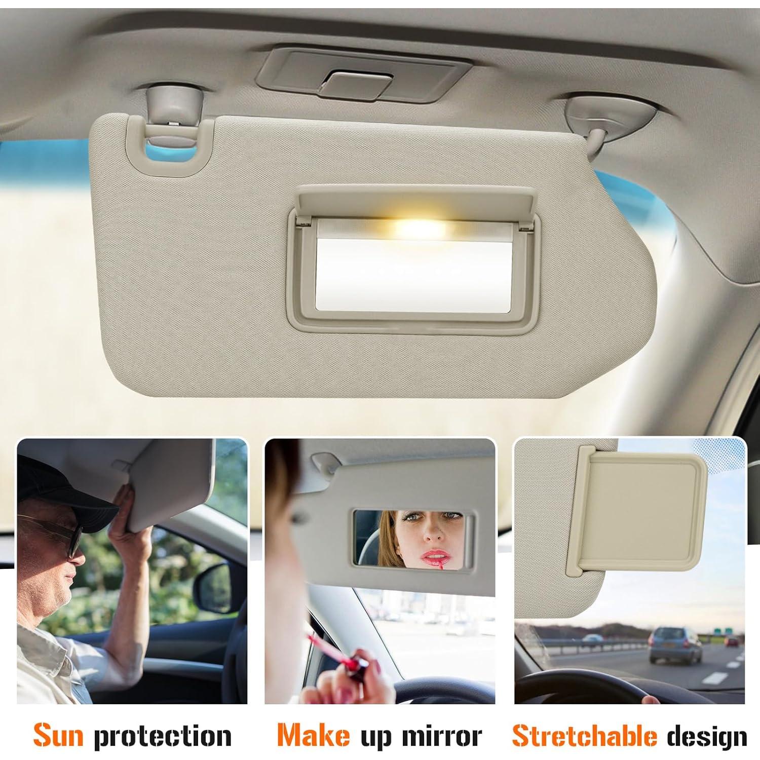 Visera Solar Beige Lado Derecho AEagle para Nissan Pathfinder 2013-2018