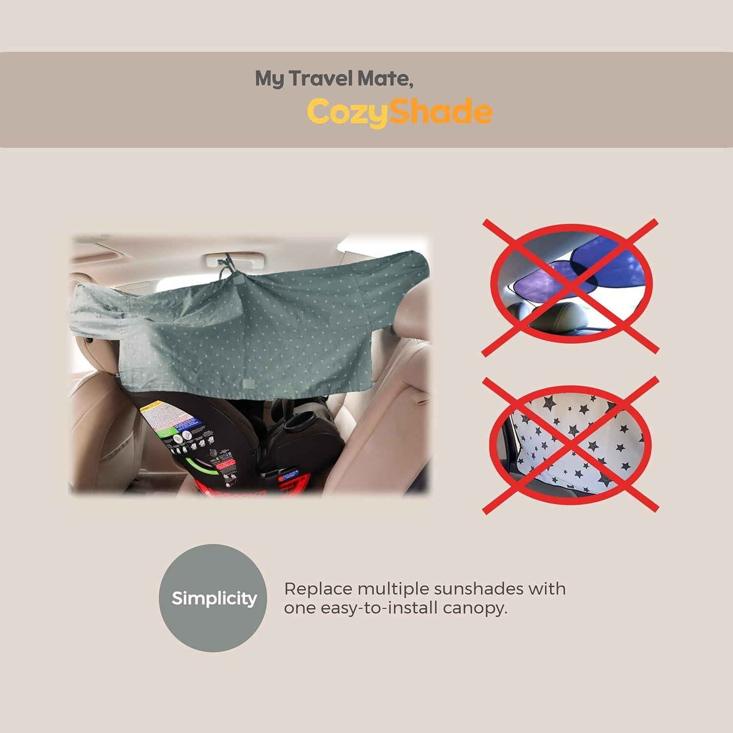 Funda de Asiento de Coche Universal CozyShade - Verde