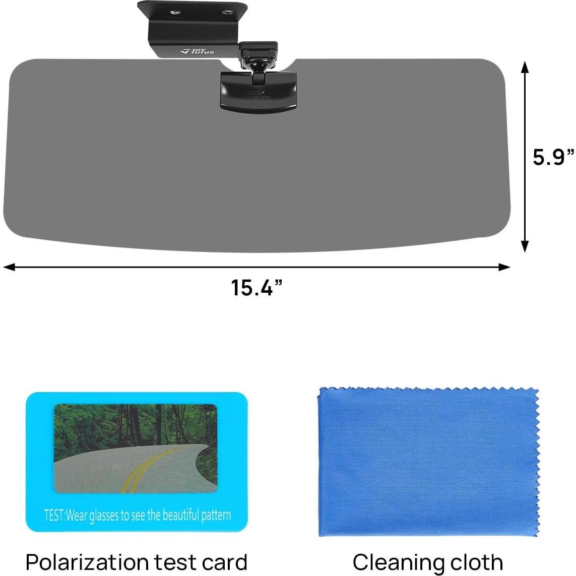 Extensor de Visera Solar JOYTUTUS para Jeep Wrangler 2018-2025