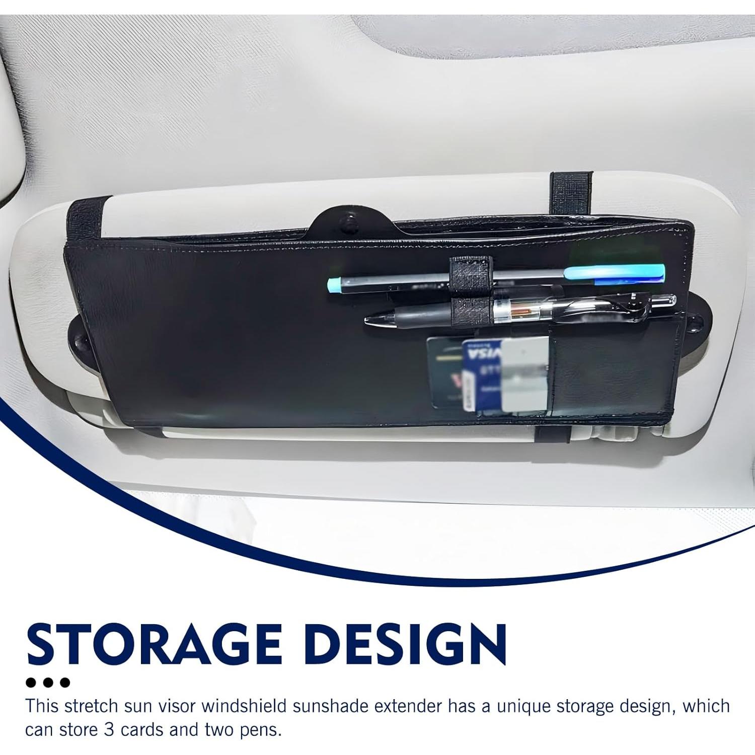 Extensor de Visera Solar Downhill Ajustable 1 PC - Negro