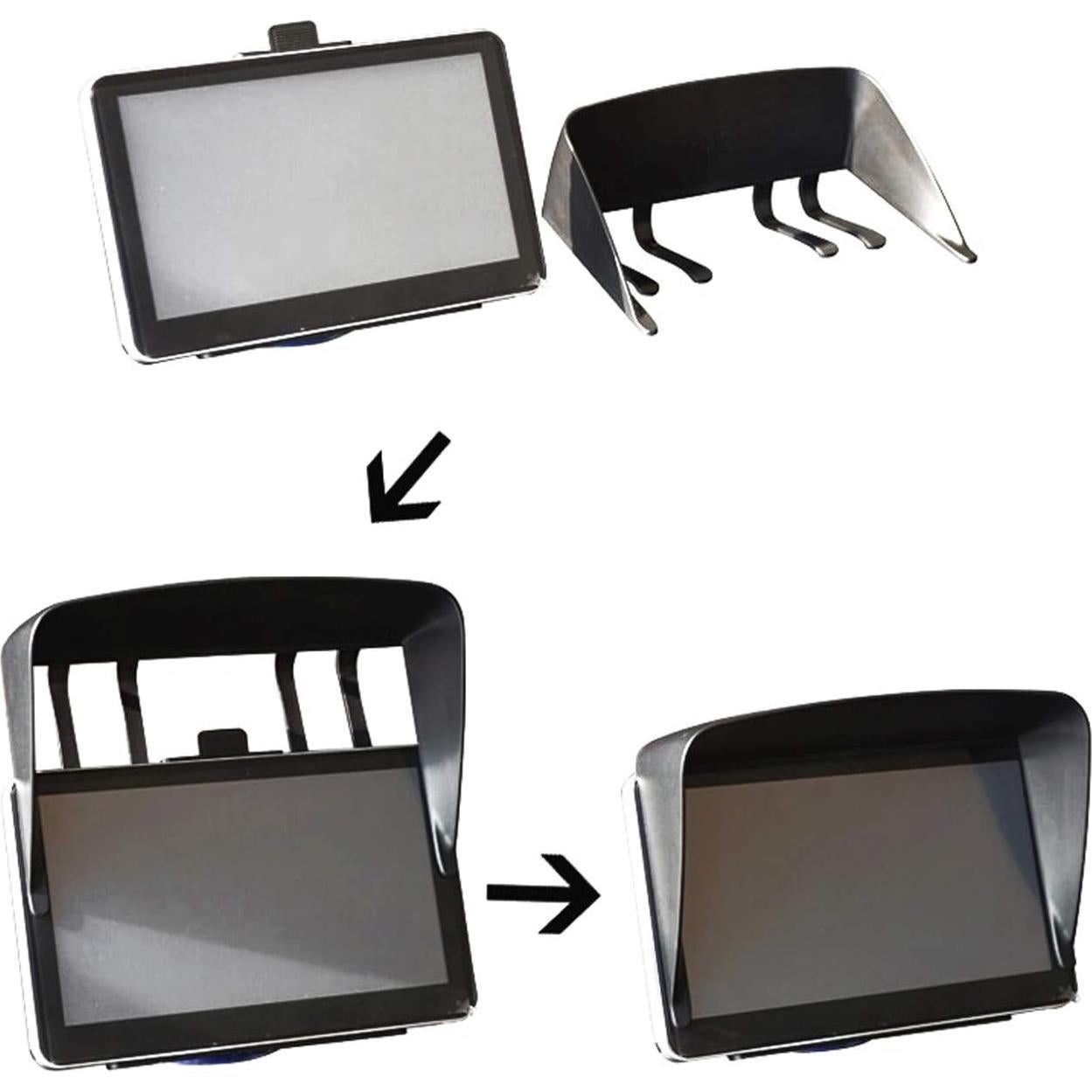 Cubierta de Sombra Solar GPS Semetall 7 Pulgadas Negro