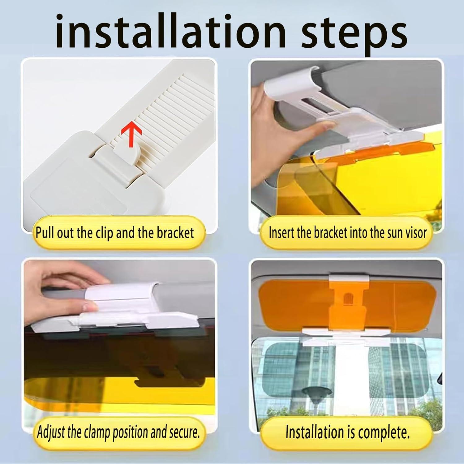 Lente Antideslumbrante qiyue para Vehículo Universal 31.75x13.46cm