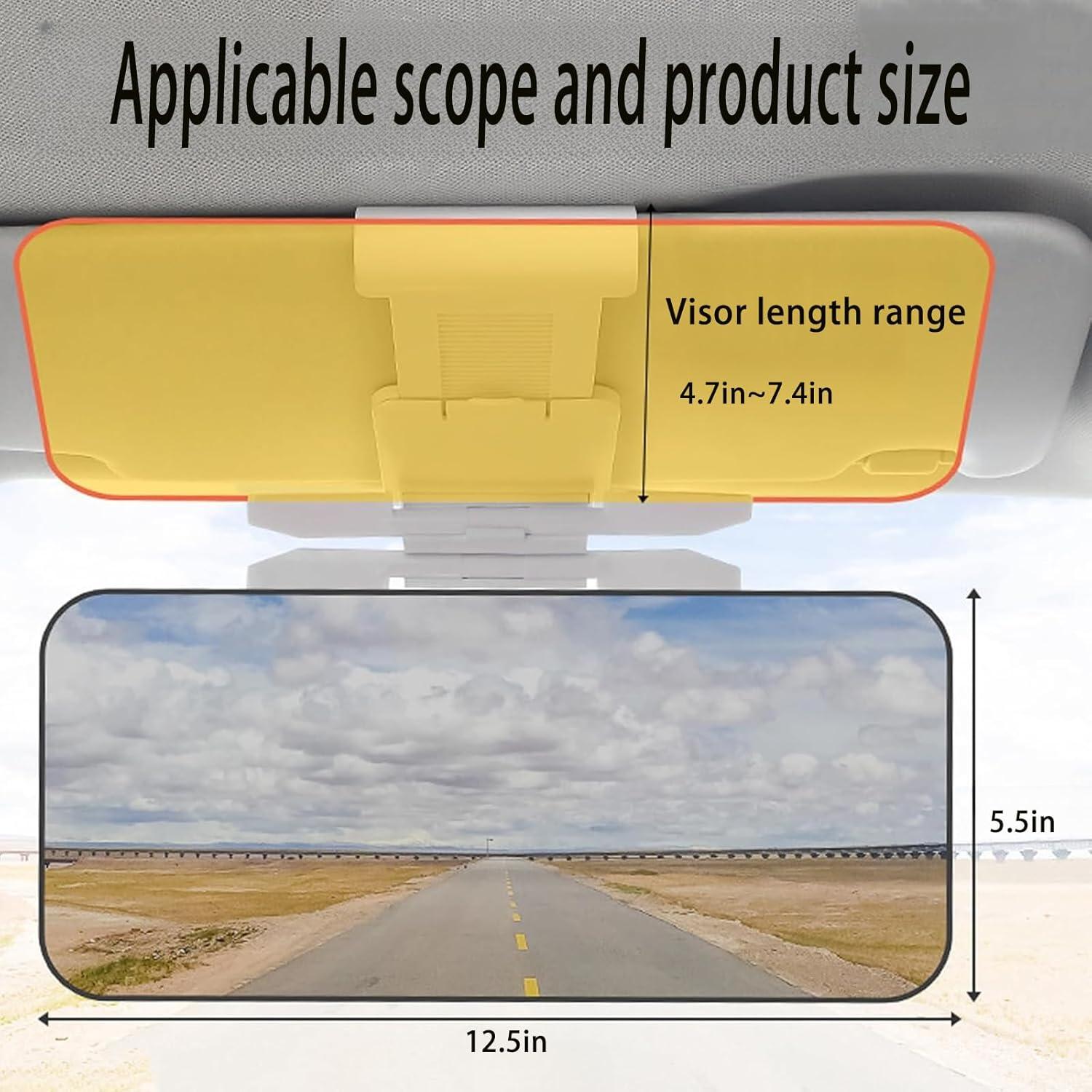 Lente Antideslumbrante qiyue para Vehículo Universal 31.75x13.46cm