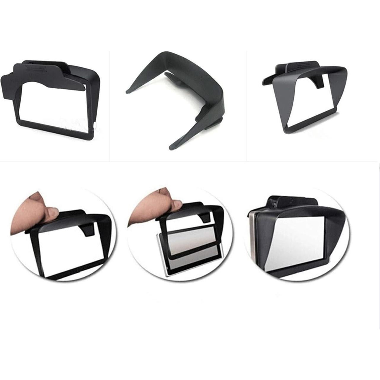 Protector de Sombra CJY para GPS 7 Pulgadas - Negro