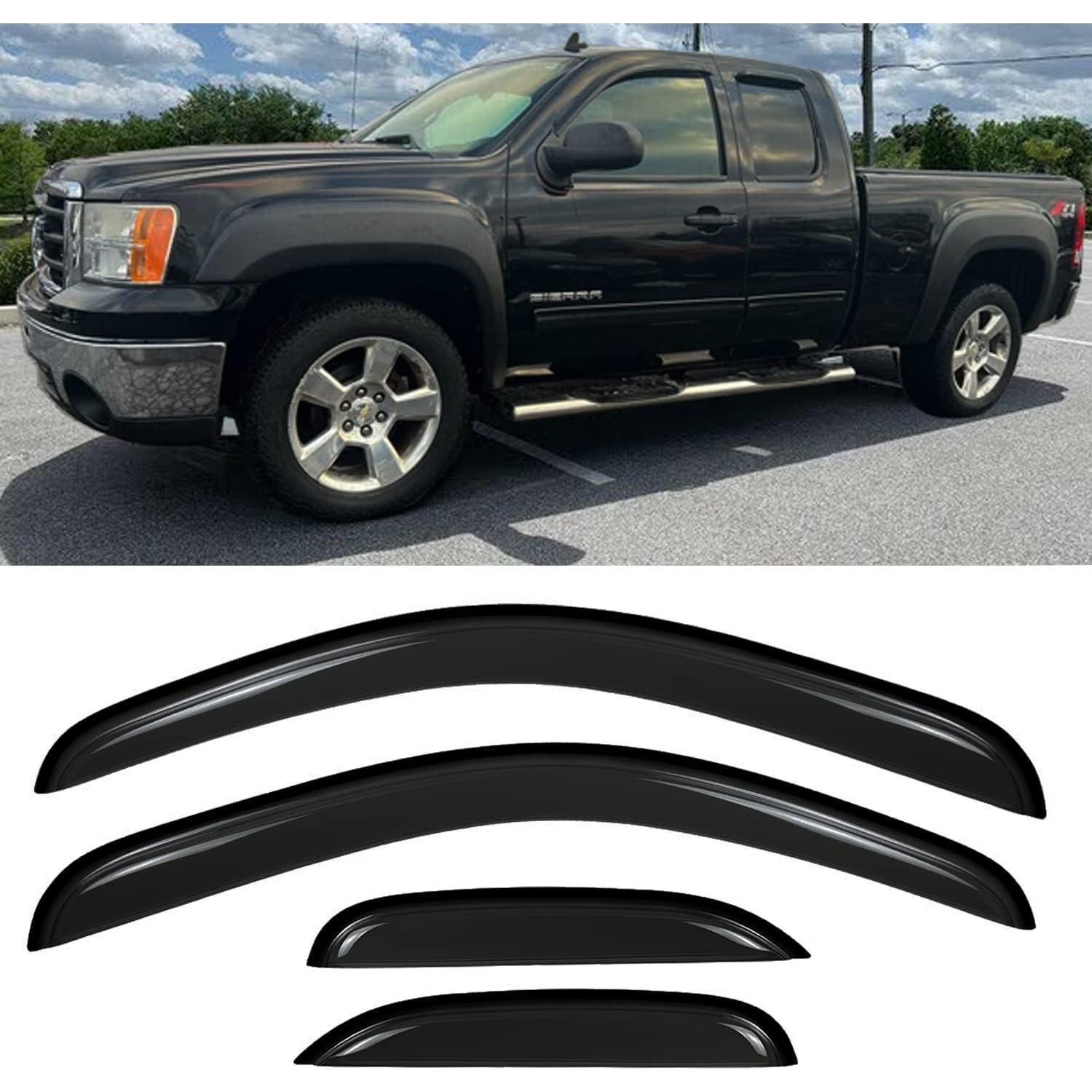 Deflectores de Ventana Lateral TONOYTIM 2007-2014 Chevy Silverado