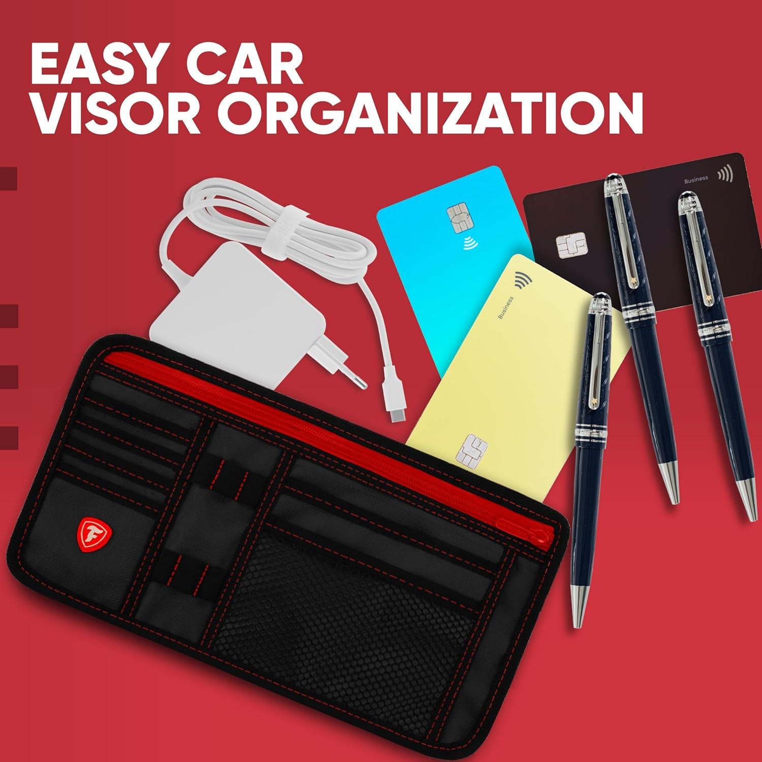 Organizador de Visera de Coche Firestone 1-Pack 8 Compartimentos