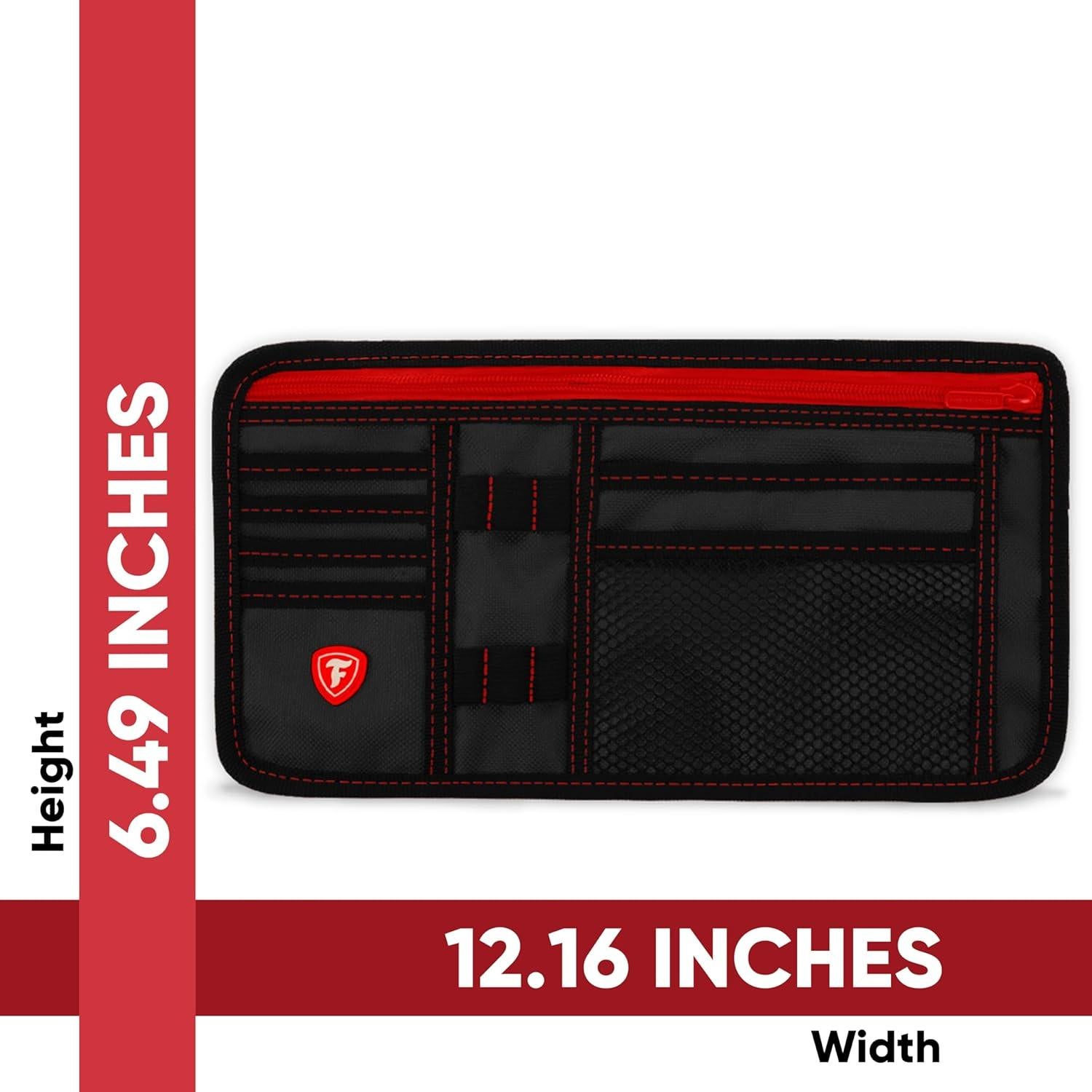 Organizador de Visera de Coche Firestone 1-Pack 8 Compartimentos