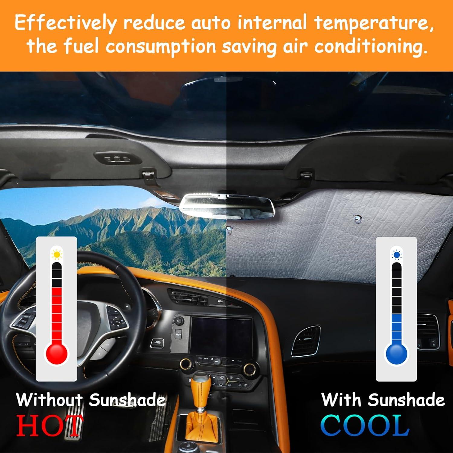 Protector Solar Parabrisas Fgtagtal Chevrolet Corvette C7 2014-2019