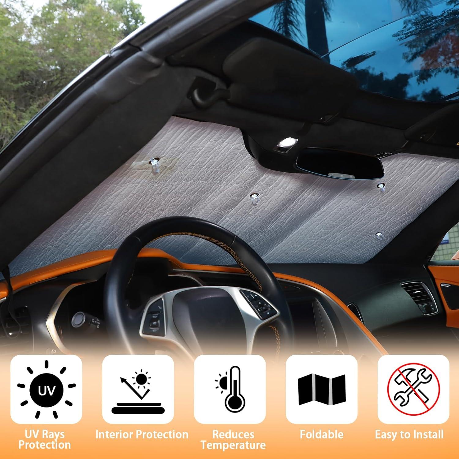 Protector Solar Parabrisas Fgtagtal Chevrolet Corvette C7 2014-2019