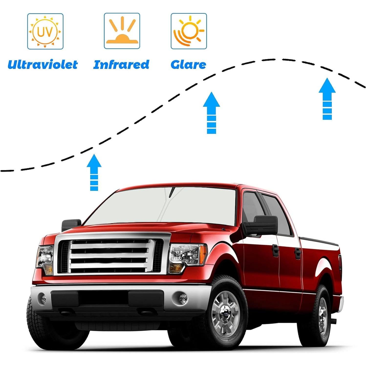 Pantalla Solar Parabrisas Moricere para Ford F150 2009-2014