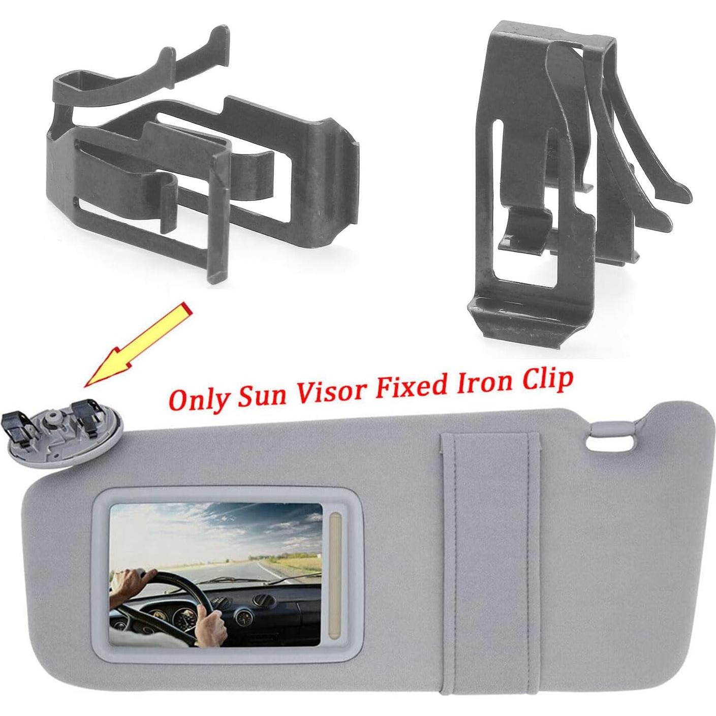 Soporte Clip Visera Solar Toyota Crown Reiz Prado RAV4 Camry 2PCS