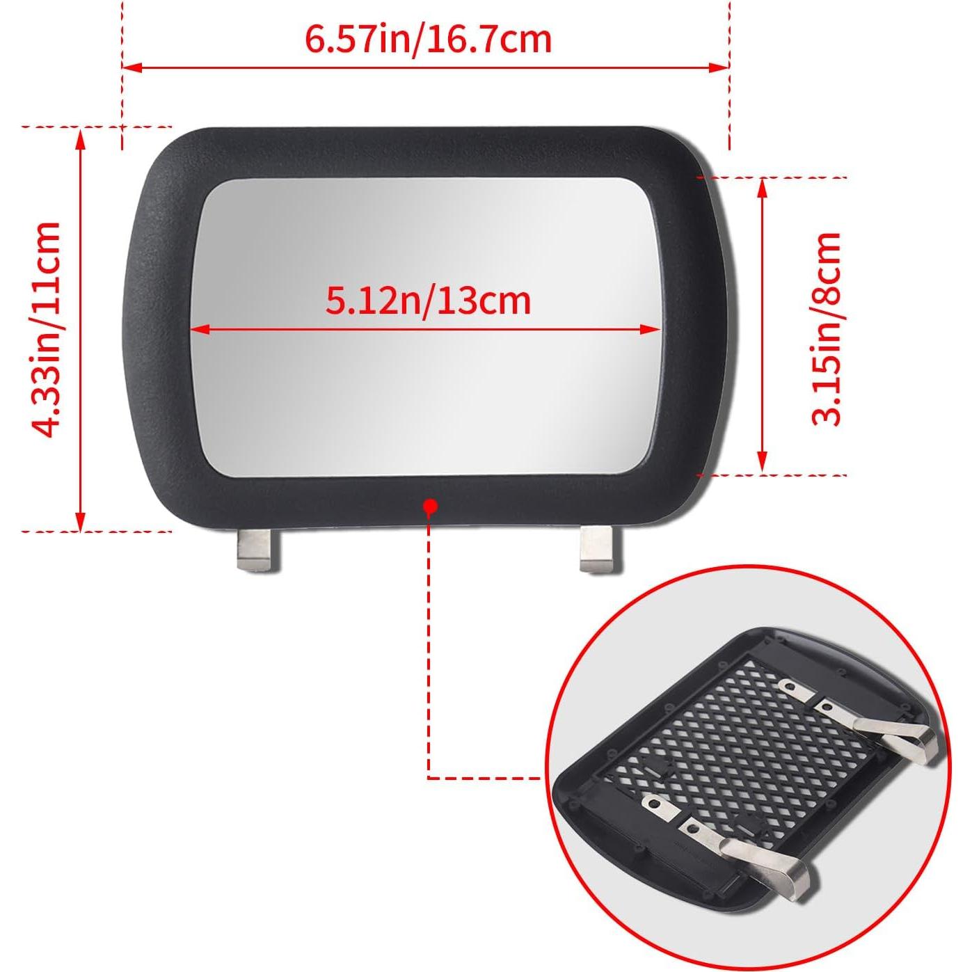 Espejo de Maquillaje de Visera Solar Piburth 16.8x10.9cm