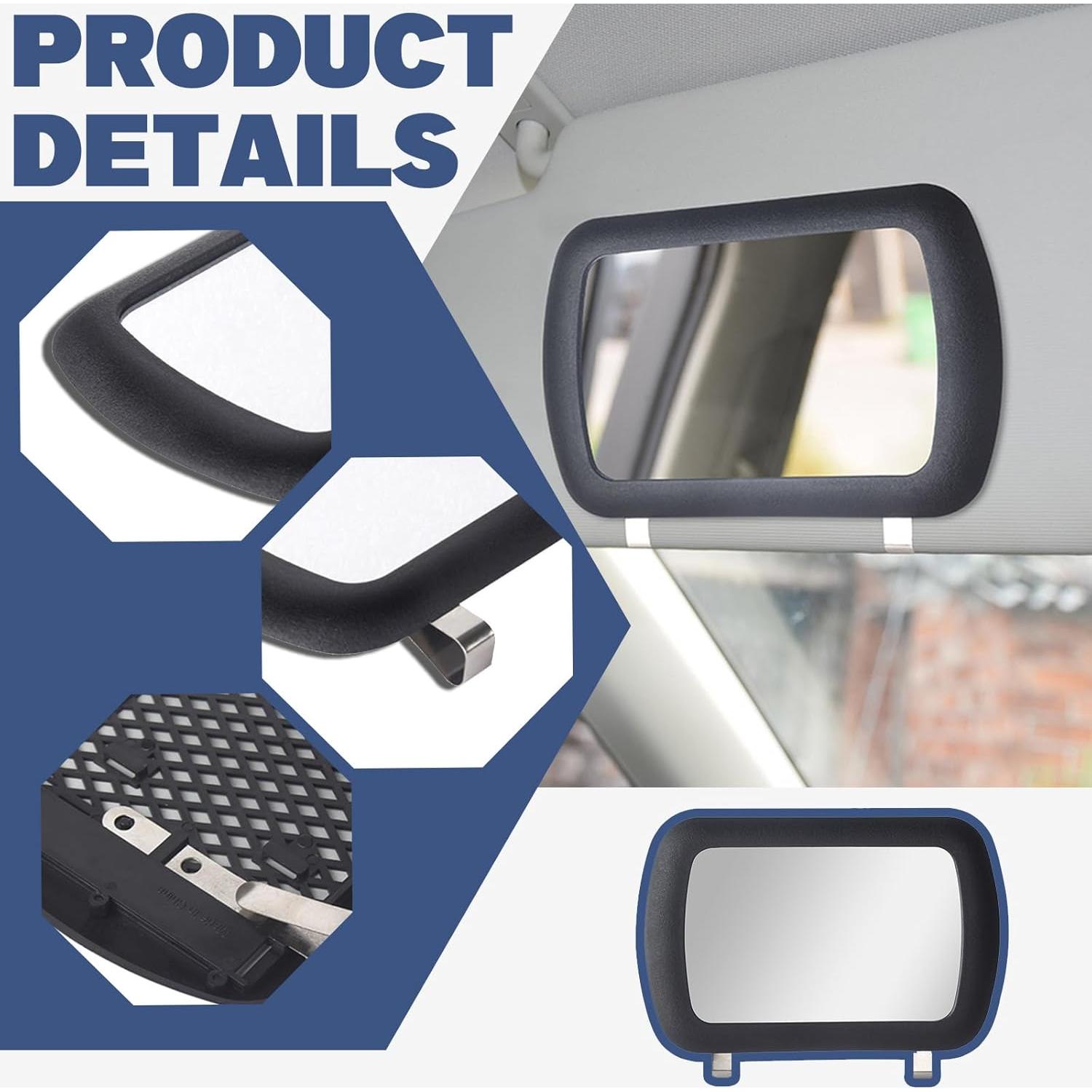 Espejo de Maquillaje de Visera Solar Piburth 16.8x10.9cm