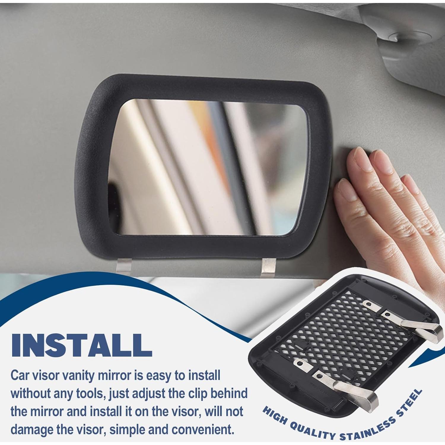 Espejo de Maquillaje de Visera Solar Piburth 16.8x10.9cm