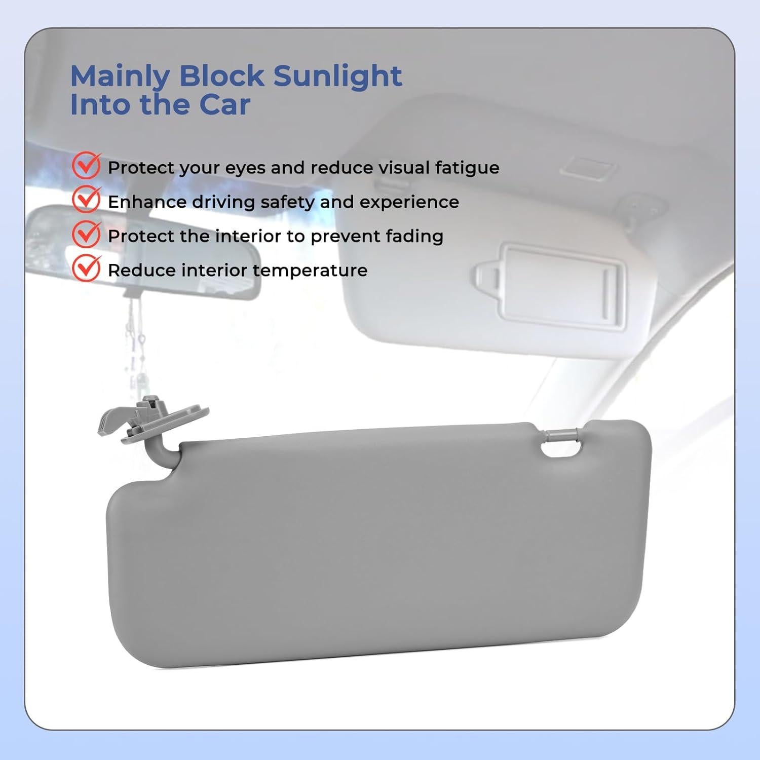 Visera Solar Izquierda Atesilor 85210-1R000 para Hyundai Accent 2011-2015