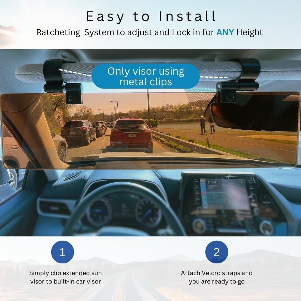 Extensor de Visera Polarizado Glare Guard 35.56x8.26cm UV