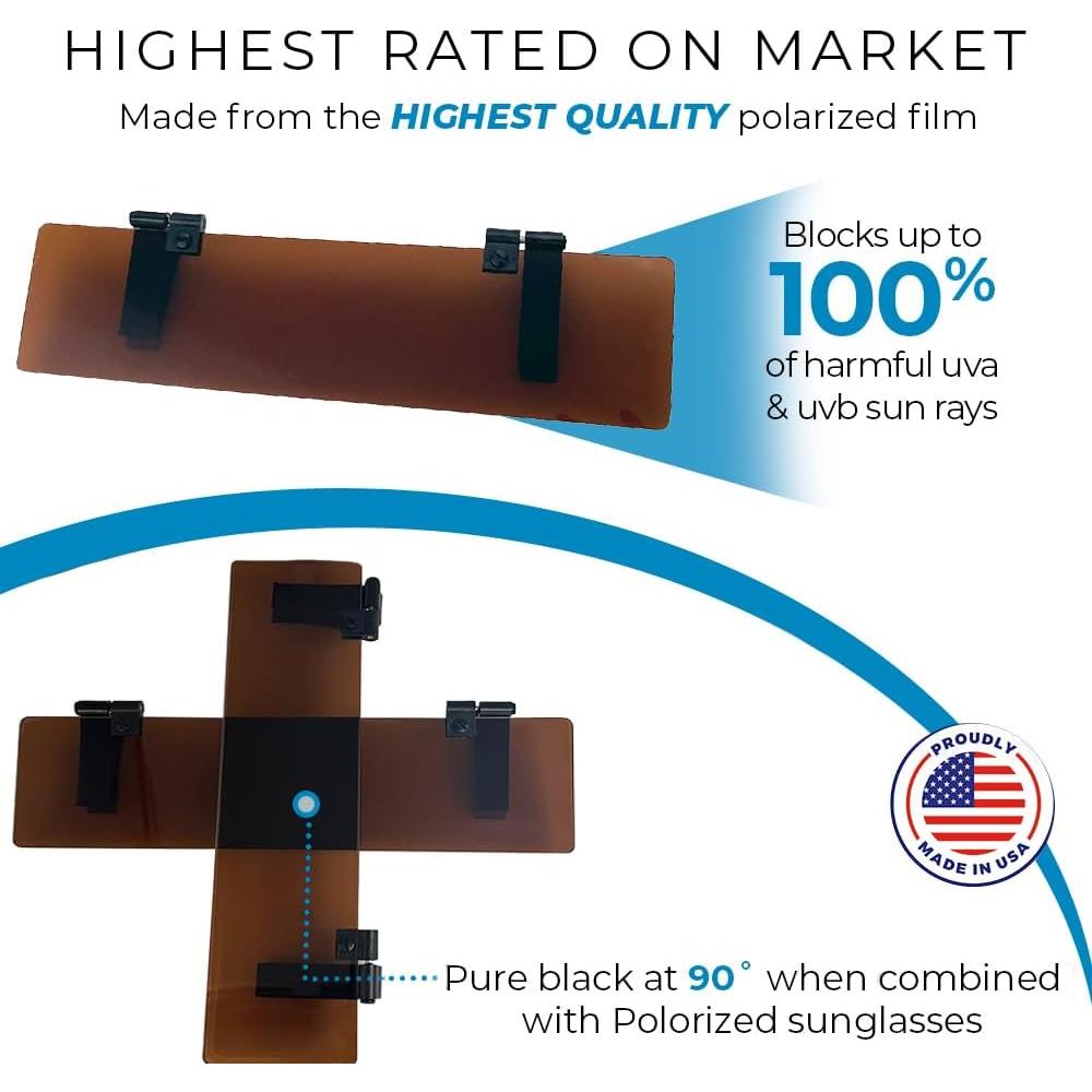 Extensor de Visera Polarizado Glare Guard 35.56x8.26cm UV