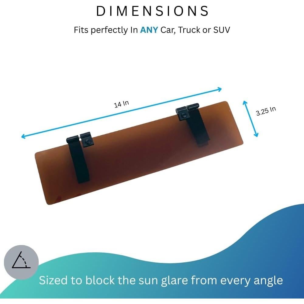 Extensor de Visera Polarizado Glare Guard 35.56x8.26cm UV