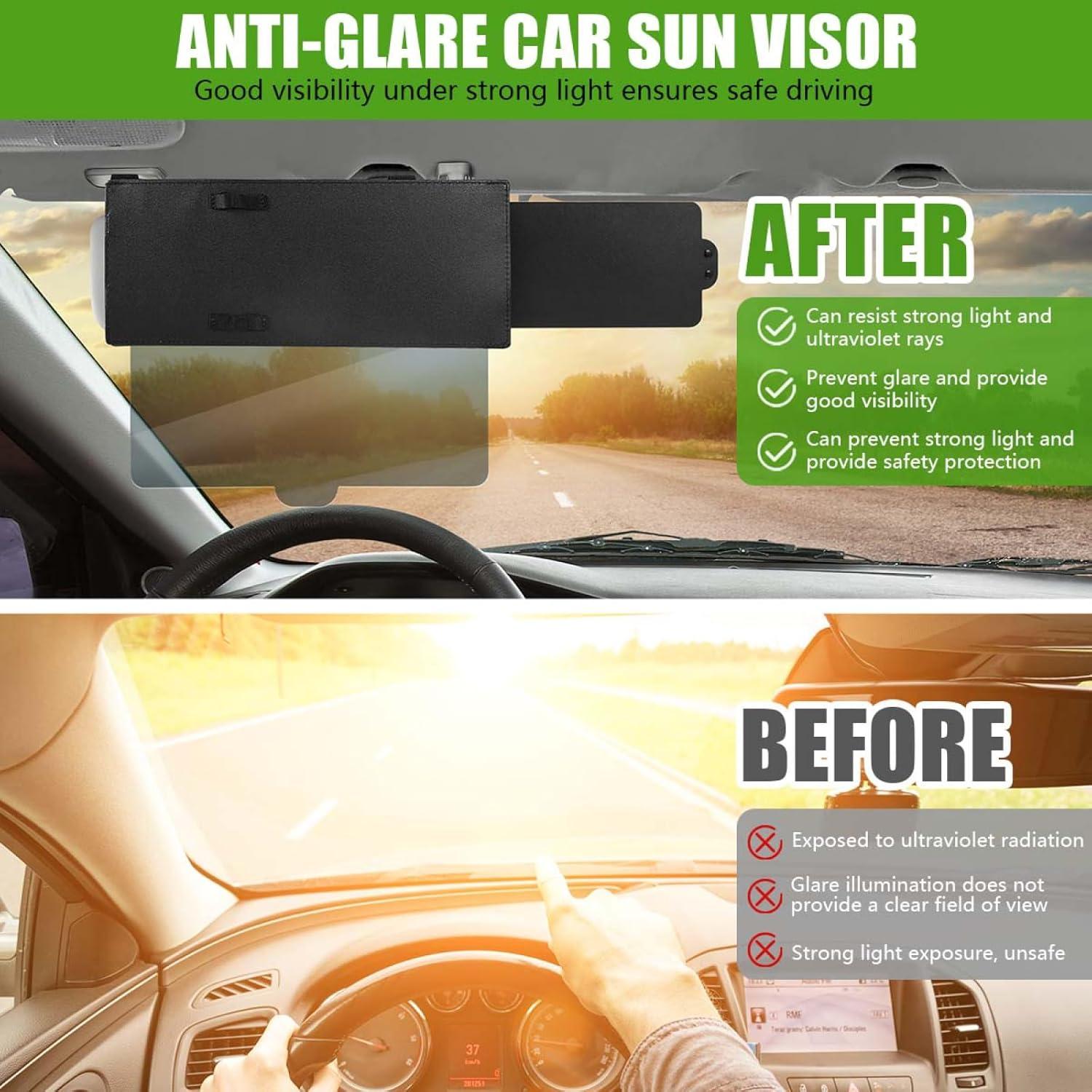 Extensor de Visera Solar WSSROGY Automotriz Anti Deslumbrante