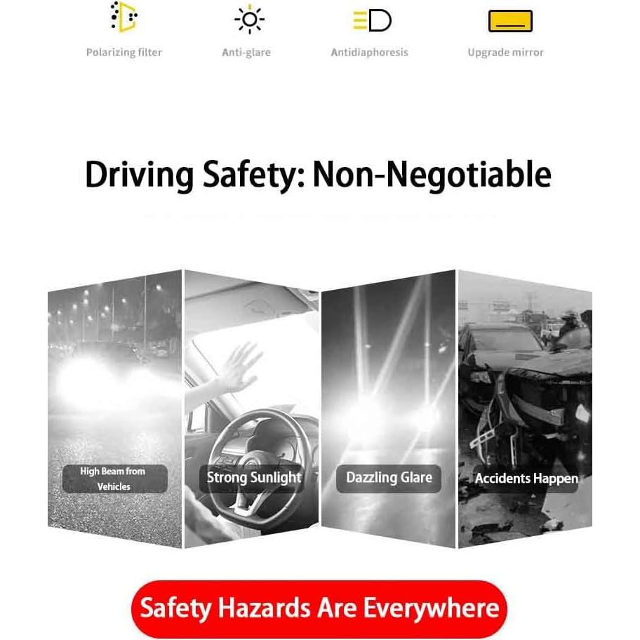 Extensor de Visera Solar Sugcars SCC2504BK1 Ajustable 360°