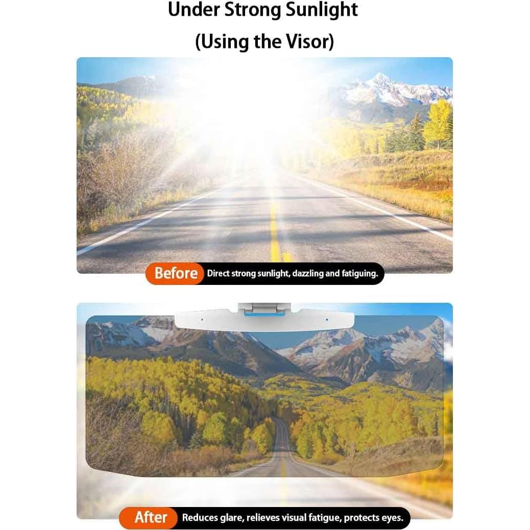 Extensor de Visera Solar Sugcars SCC2504BK1 Ajustable 360°