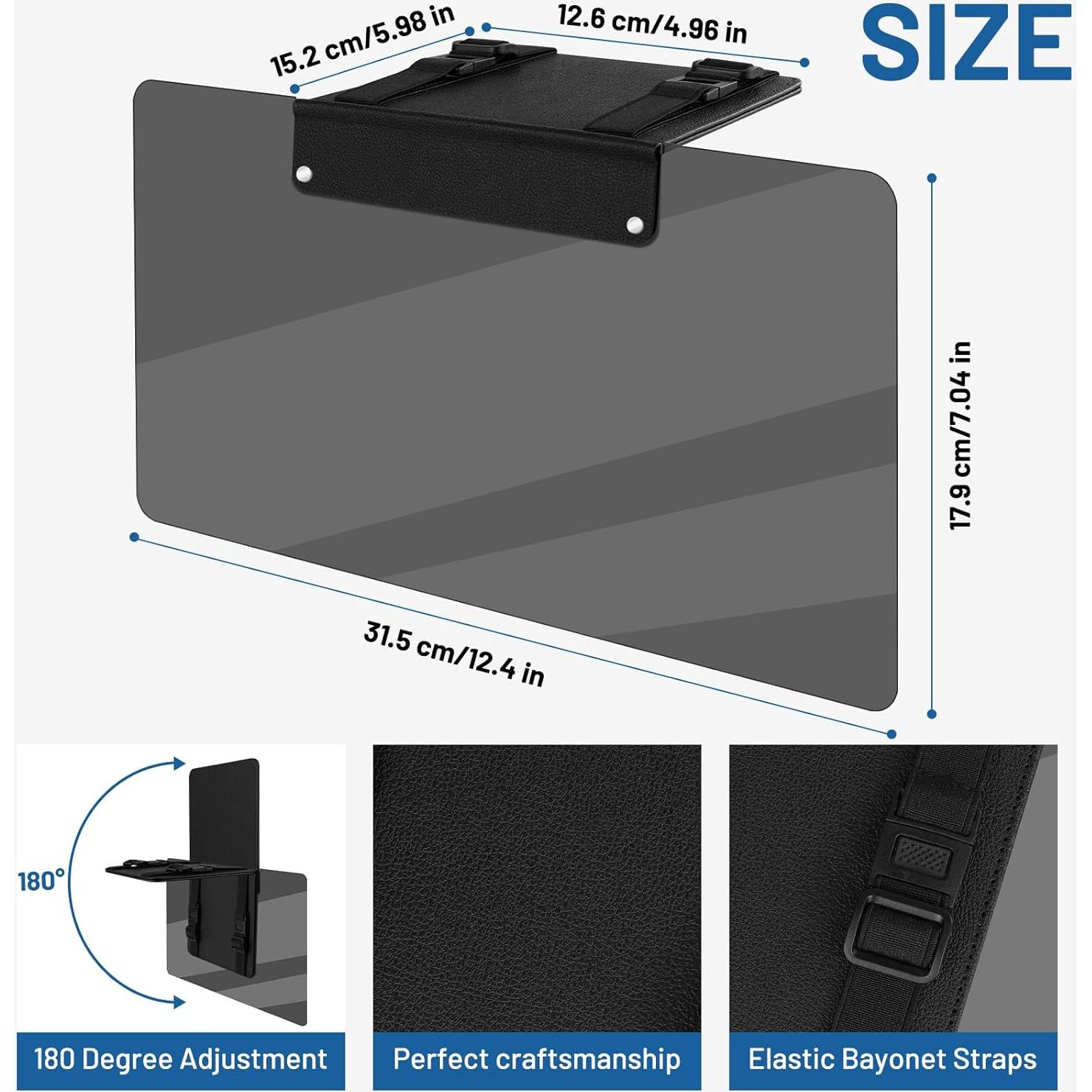 Extensor de Visera Solar ZDDGNN UV400 Ajustable Negro