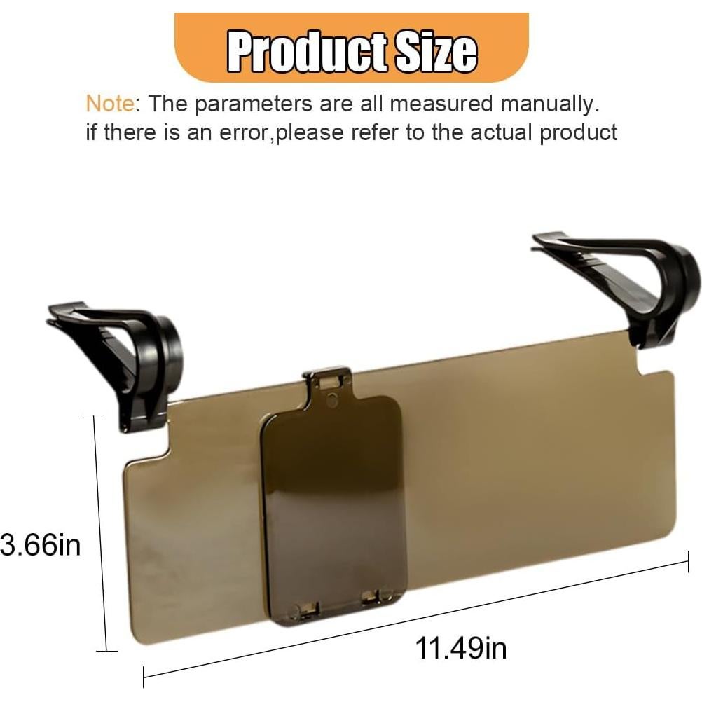 Extensor de Visera Solar GAOLAOSY 29.2x9.3cm 2PCS Polarizado